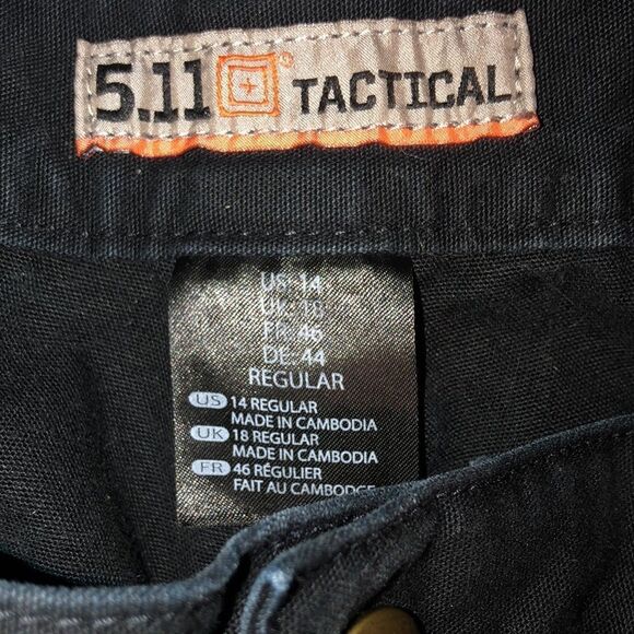 5.11 Navy Blue Tactical Security Police Pants Women size 14 - Picture 5 of 7